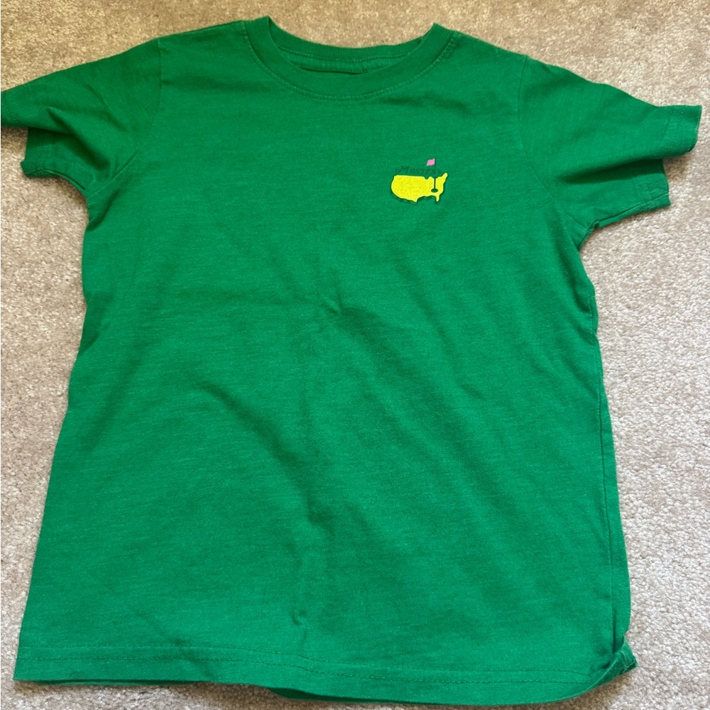 Vibrant Green Short Sleeve Tee with Yellow Logo